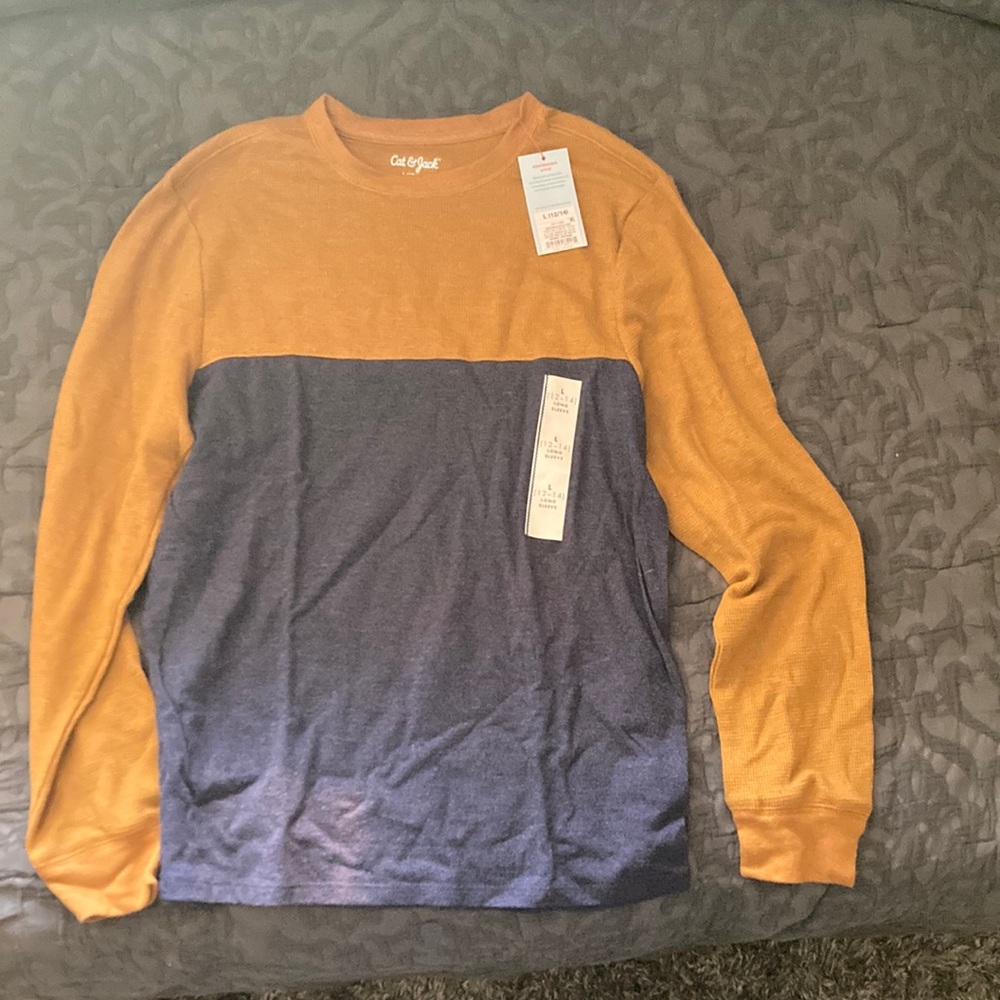 Cat and jack long sleeve shirt size 12-14 brand new with tags